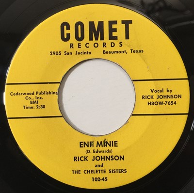 Lot 7 - RICK JOHNSON - ENI MINIE/ BOQUET OF ROSES 7" (US ORIGINAL - COMET 102-45)