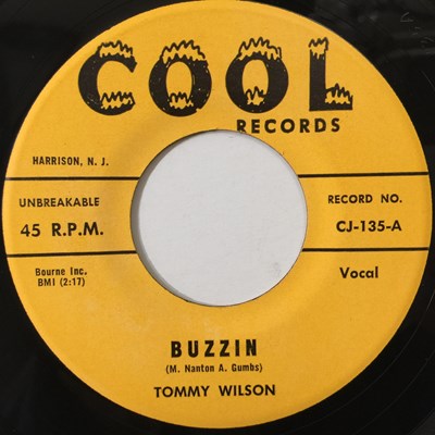 Lot 11 - TOMMY WILSON - BUZZIN/ WHY'D YOU PICK ON ME 7" (US ROCKABILLY - CJ-135)