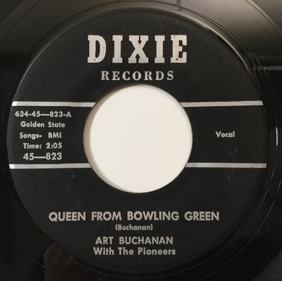 Lot 28 - ART BUCHANAN - QUEEN FROM BOWLING GREEN/ WONDER WHY 7" (US ROCKABILLY - DIXIE 45-823)