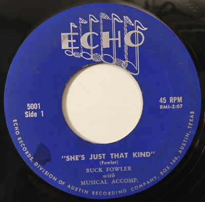 Lot 56 - BUCK FOWLER - SHE'S JUST THAT KIND 7" (TEXAS ROCKABILLY - ECHO 5001)