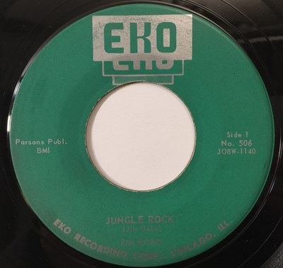 Lot 70 - HANK MIZELL/ JIM BOBO - JUNGLE ROCK/ WHEN I'M IN YOUR ARMS 7" (US ROCKABILLY - EKO 506)