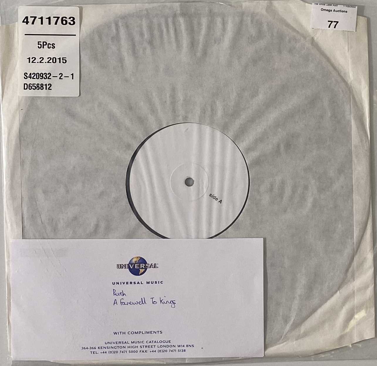 Lot 77 - RUSH - A FAREWELL TO KINGS LP (2015 - UMC/MERCURY 4711763)