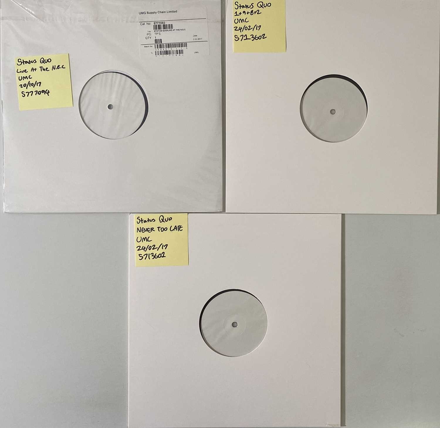 Lot 90 - STATUS QUO - LPs (UMC 2017 RELEASES)