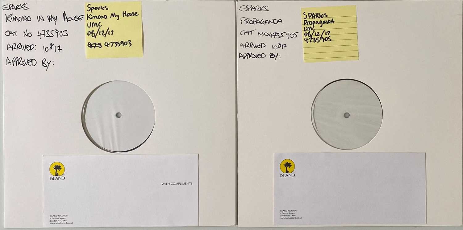 Lot 109 - SPARKS - PROPAGANDA/KIMONO MY HOUSE LPs (2107 - UMC/ISLAND RELEASES)