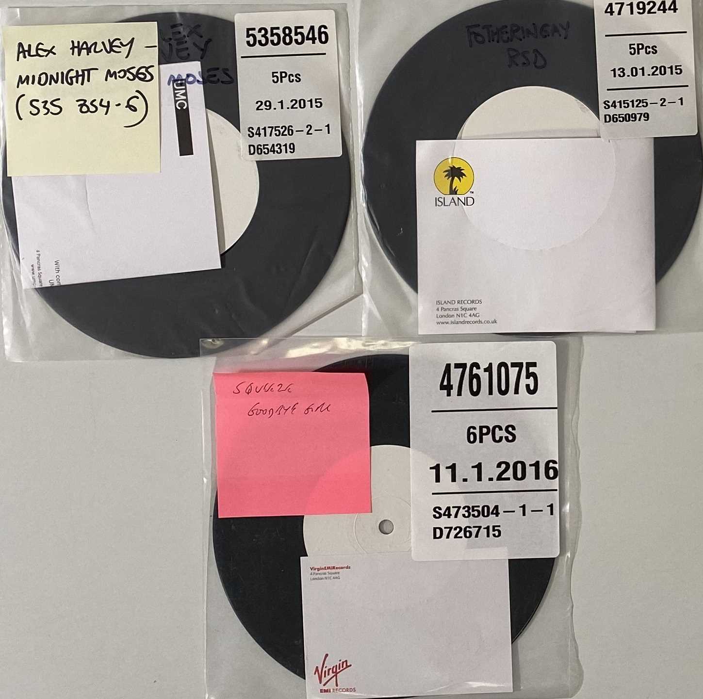 Lot 115 - ALEX HARVEY/FOTHERINGAY/SQUEEZE - 7" RELEASES (2015/2016)
