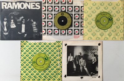 Lot 150 - RAMONES / THE SAINTS - 7" RARITIES