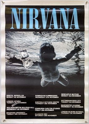 Lot 211 - NIRVANA 1991 TOUR POSTER.