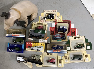 Lot 58 - DIE CAST MODELS AND 'NIPPER STATUE - HMV INTEREST.