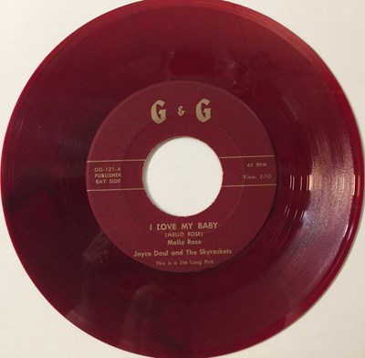 Lot 136 - MELLO ROSE/ JOYCE DAUL AND THE SKYROCKETS - I LOVE MY BABY 7" (ROCKABILLY - G&G GG-121)