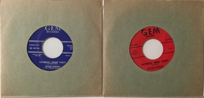 Lot 137 - REGGIE PERKINS - PRETTY KITTY 2x 7" (ORIGINAL RED/ BLUE LABEL COPIES - GEM 1201)