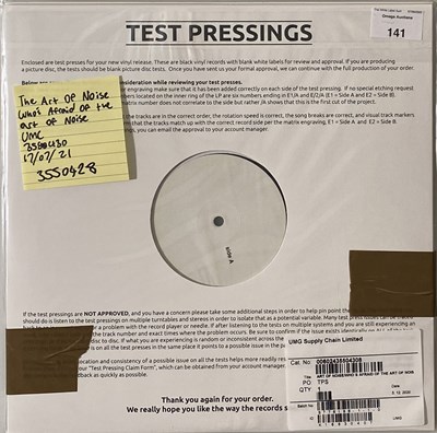 Lot 141 - THE ART OF NOISE - WHO'S AFRAID OF THE ART OF NOISE? LP (2021- UMC/ZTT 3550428)