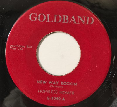 Lot 147 - HOPELESS HOMER - NEW WAY ROCKIN 7" (ROCKABILLY - GOLDBAND G-1040)