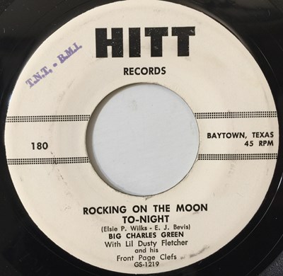 Lot 167 - BIG CHARLES GREEN - ROCKING ON THE MOON TO-NIGHT 7" (R&B - HITT 180)