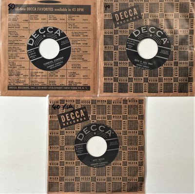 Lot 225 - JOHNNY CARROLL AND HIS HOT ROCKS - 7" ROCKABILLY RARITIES