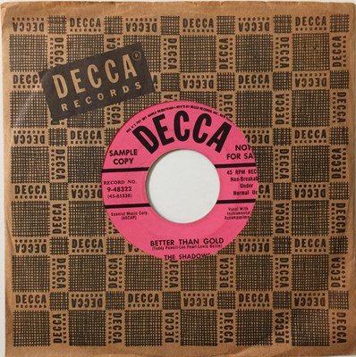 Lot 233 - THE SHADOWS - BETTER THAN GOLD 7" (DECCA PROMO 9-48322)