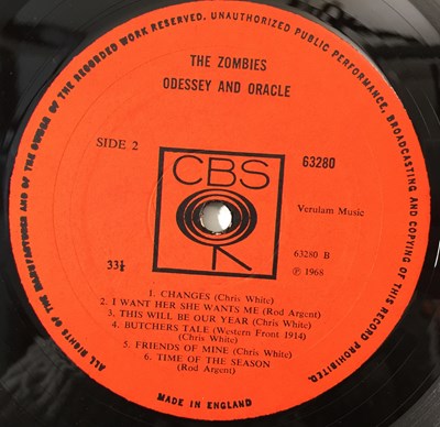 Lot 180 - THE ZOMBIES - ODESSEY AND ORACLE LP (ORIGINAL UK MONO COPY - CBS 63280)