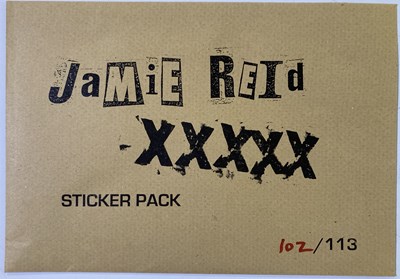 Lot 479 - JAMIE REID LIMITED EDITION STICKER PACK.