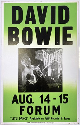 Lot 353 - DAVID BOWIE - FORUM POSTER, 1983.