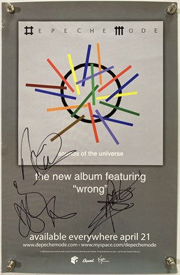Lot 45 - DEPECHE MODE - SIGNED POSTER.