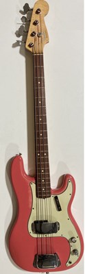Lot 35 - 1965 PINK FENDER PRECISION BASS .