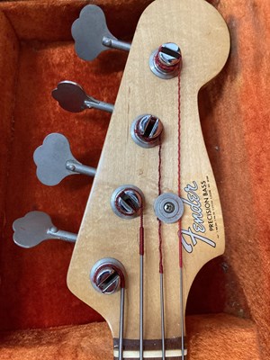 Lot 35 - 1965 PINK FENDER PRECISION BASS .