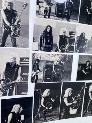 Lot 585 - BILLY DUFFY / THE CULT - ORIGINAL PHOTOGRAPHS FROM THE 'LIL DEVIL' VIDEO SHOOT.