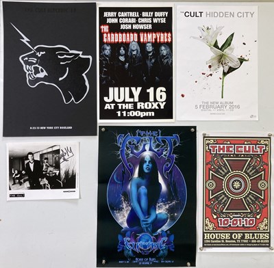 Lot 602 - BILLY DUFFY / THE CULT - POSTERS AND SIGNED ITEMS.