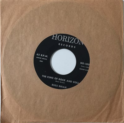 Lot 197 - RUSS BRIAN - THE KING OF ROCK AND ROLL 7" (HORIZON - HO-1001)