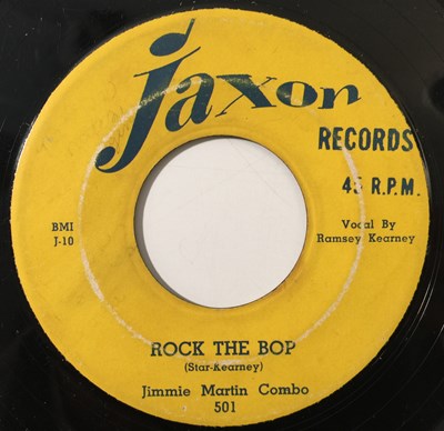 Lot 200 - JIMMIE MARTIN COMBO - ROCK THE BOP 7" (ROCKABILLY - JAXON 501)