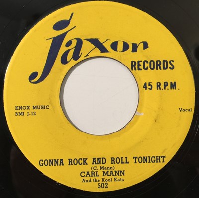 Lot 201 - CARL MANN - GONNA ROCK AND ROLL TONIGHT 7" (ROCKABILLY - JAXON 502)