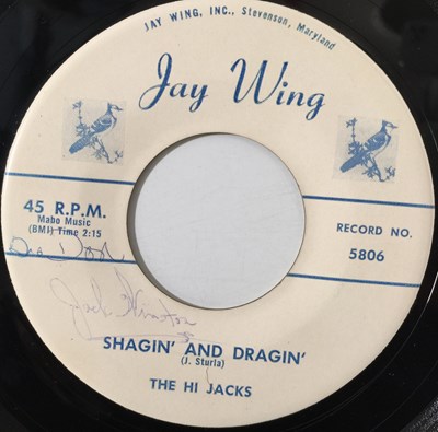 Lot 202 - THE HI JACKS - SHAGIN' AND DRAGIN' 7" (ROCKABILLY - JAY WING 5806)