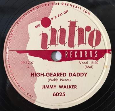 Lot 269 - JIMMY WALKER - HIGH-GEARED DADDY - ORIGINAL US 10" 78RPM RECORDING (INTRO 6025)