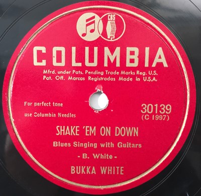 Lot 270 - BUKKA WHITE - SHAKE 'EM ON DOWN - ORIGINAL US 10" 78RPM RECORDING (COLUMBIA 30139)