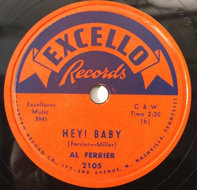 Lot 271 - AL FERRIER - HEY! BABY - ORIGINAL US 10" 78RPM RECORDING (EXCELLO 2105)