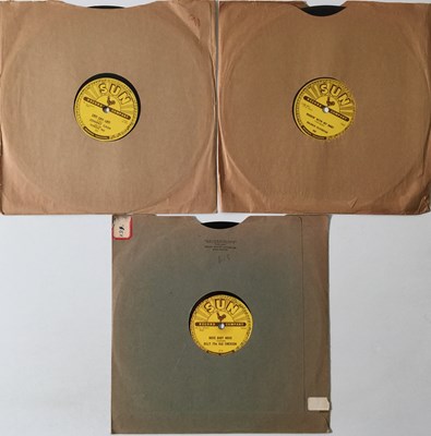Lot 288 - MALCOLM YELVINGTON/JOHNNY CASH/BILLY THE KID EMERSON - ORIGINAL US SUN 10" 78RPM RECORDINGS (246/221/214)