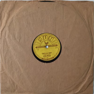 Lot 292 - ELVIS PRESLEY - SUN 209 - THAT'S ALL RIGHT/BLUE MOON OF KENTUCKY - ORIGINAL US 10" 78PM RECORDING