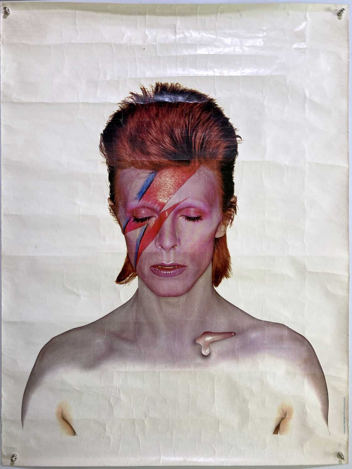 Lot 381 - DAVID BOWIE - ORIGINAL ALADDIN SANE POSTER IMAGE BY DUFFY.