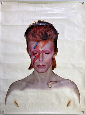 Lot 381 - DAVID BOWIE - ORIGINAL ALADDIN SANE POSTER IMAGE BY DUFFY.