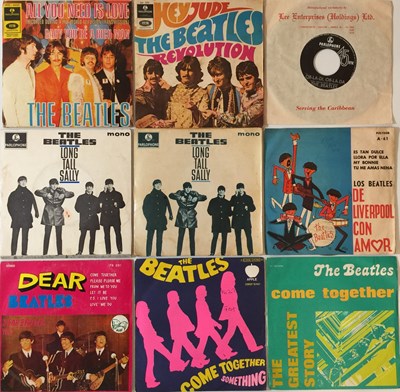 Lot 51 - THE BEATLES - RARITIES & EUROPEAN 7'' PRESSINGS
