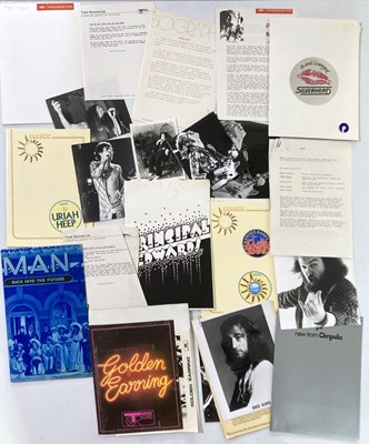 Lot 62 - PRESS KIT ARCHIVE - 1970S BLUES AND PROG.