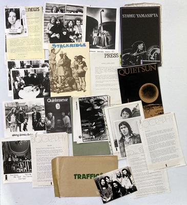 Lot 67 - PRESS KIT ARCHIVE - FOLK / PROG / ISLAND RECORDS.