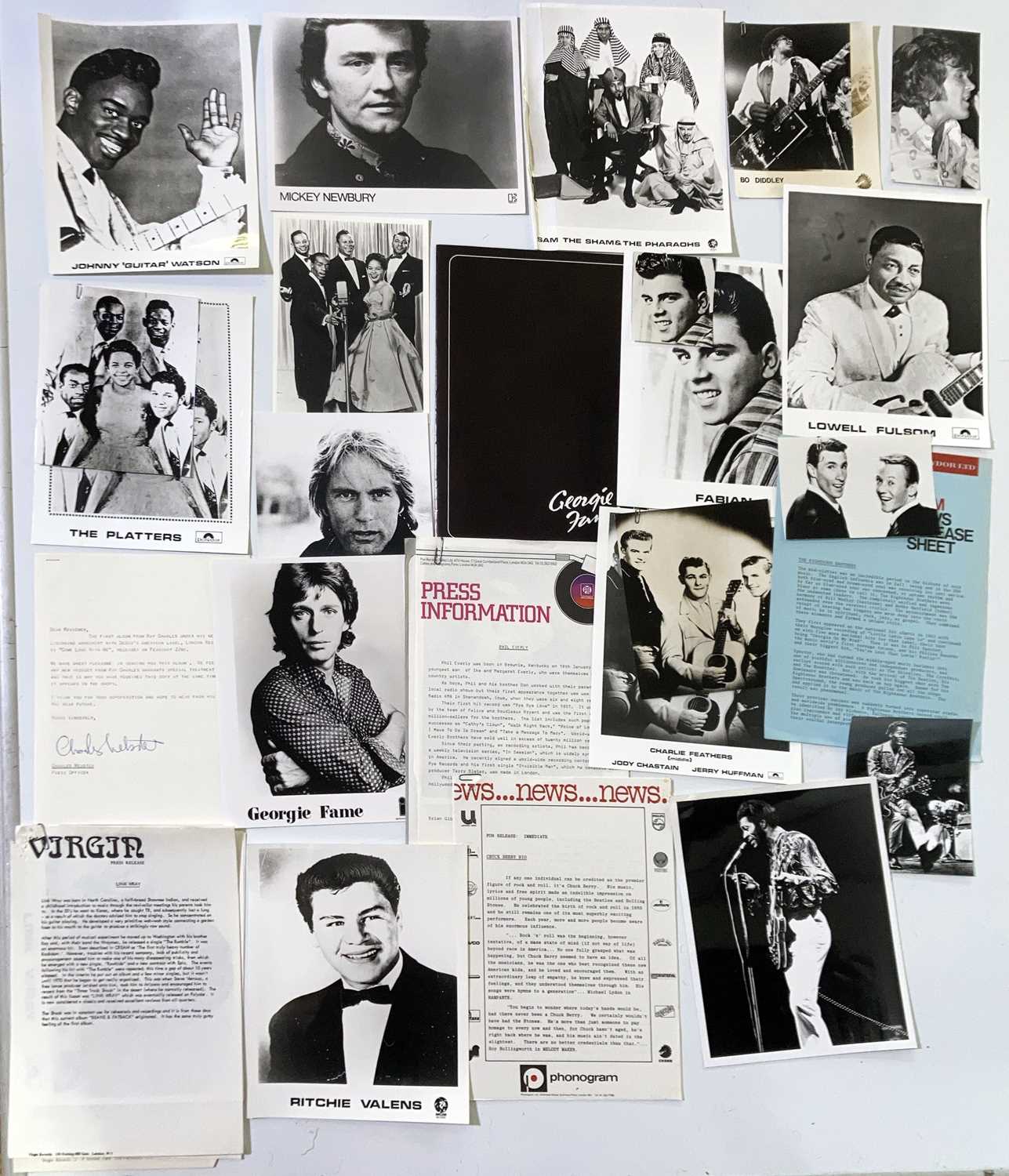 Lot 25 - PRESS KIT ARCHIVE - ROCK N ROLL ARTISTS.