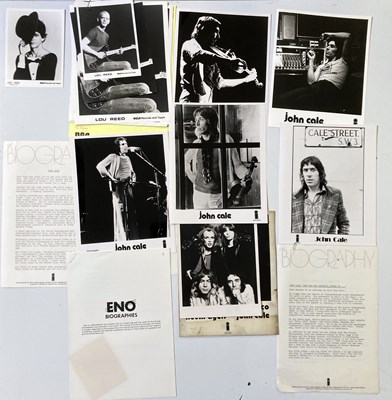 Lot 78 - PRESS KIT ARCHIVE - 1970S STARS - ENO / REED ETC.