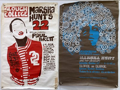 Lot 223 - 1970S CONCERT POSTERS - MARSHA HUNT.