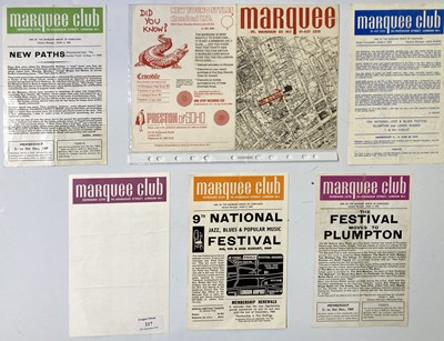 Lot 145 - 1960S MARQUEE CLUB FLYERS INC FREE .
