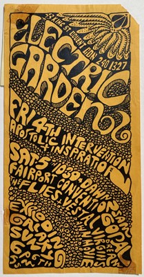 Lot 149 - BRITISH PSYCHEDELIA - ORIGINAL 1960S FAIRPORT CONVENTION HANDBILL WITH AUTOGRAPHS.