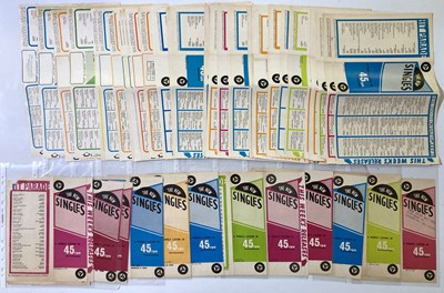 Lot 151 - 1960S / 70S HIT PARADE SINGLES RELEASE SHEETS.