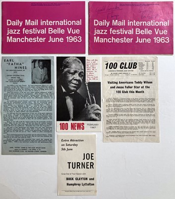 Lot 153 - BLUES / JAZZ EPHEMERA - 1963 JAZZ FESTIVAL.