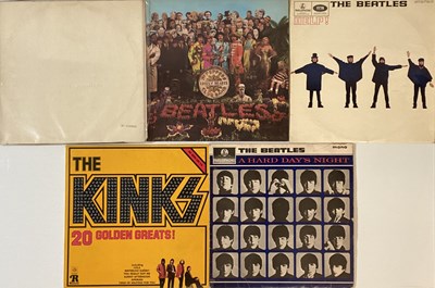 Lot 67 - THE BEATLES - STUDIO LPs (PLUS KINKS COMP)