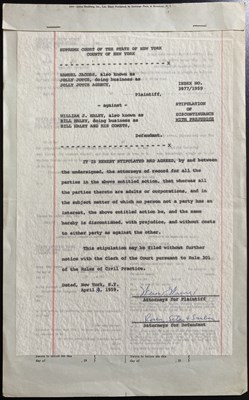 Lot 379 - BILL HALEY - SEVERANCE FROM HIS FIRST MANAGER.